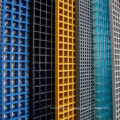 FRP GRP gratings fiber reinforced plastic mesh sheets